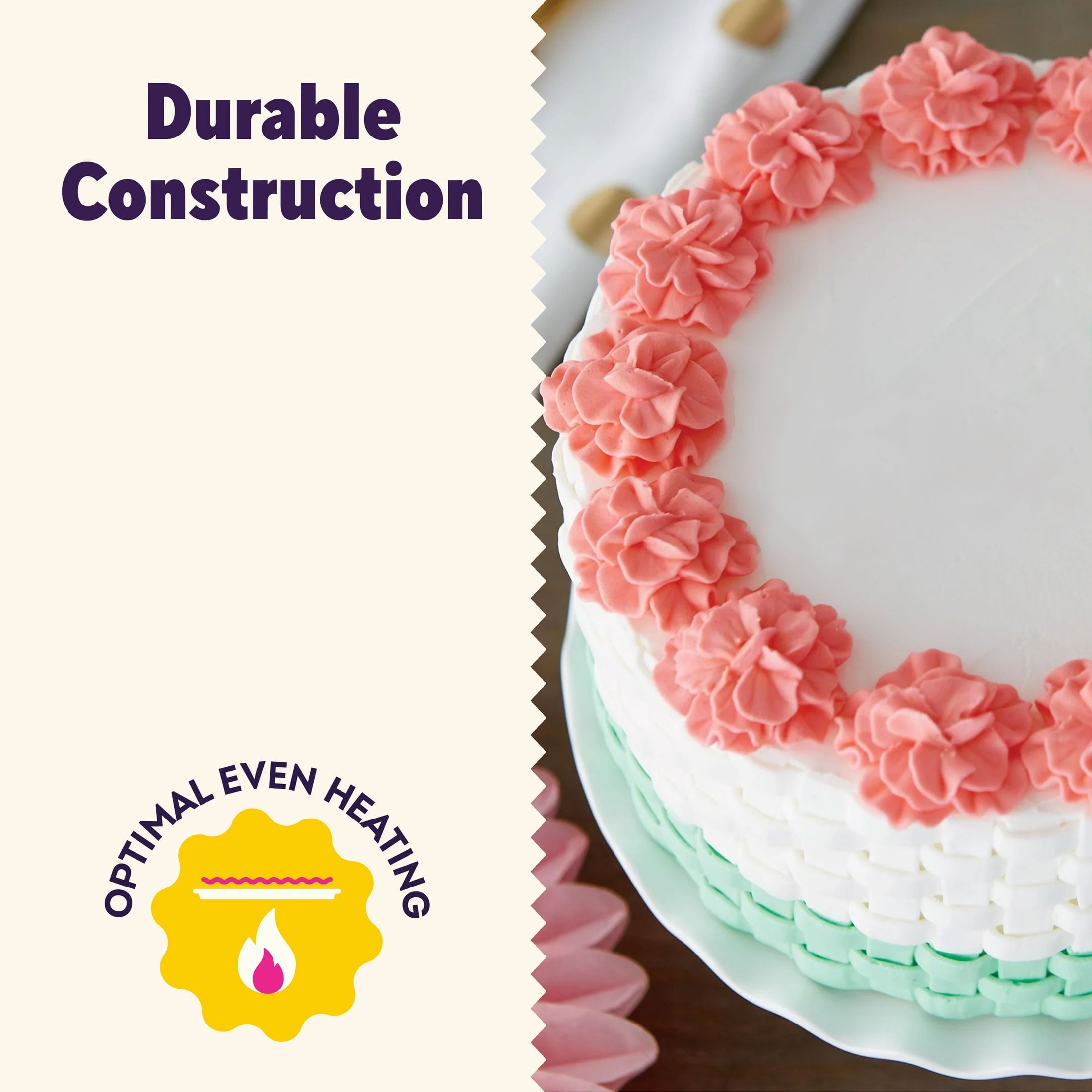 Wilton Aluminum 8" Round Cake Pan 2" Depth Layer Cake Baking Pan, Packaging May Vary - Image 5