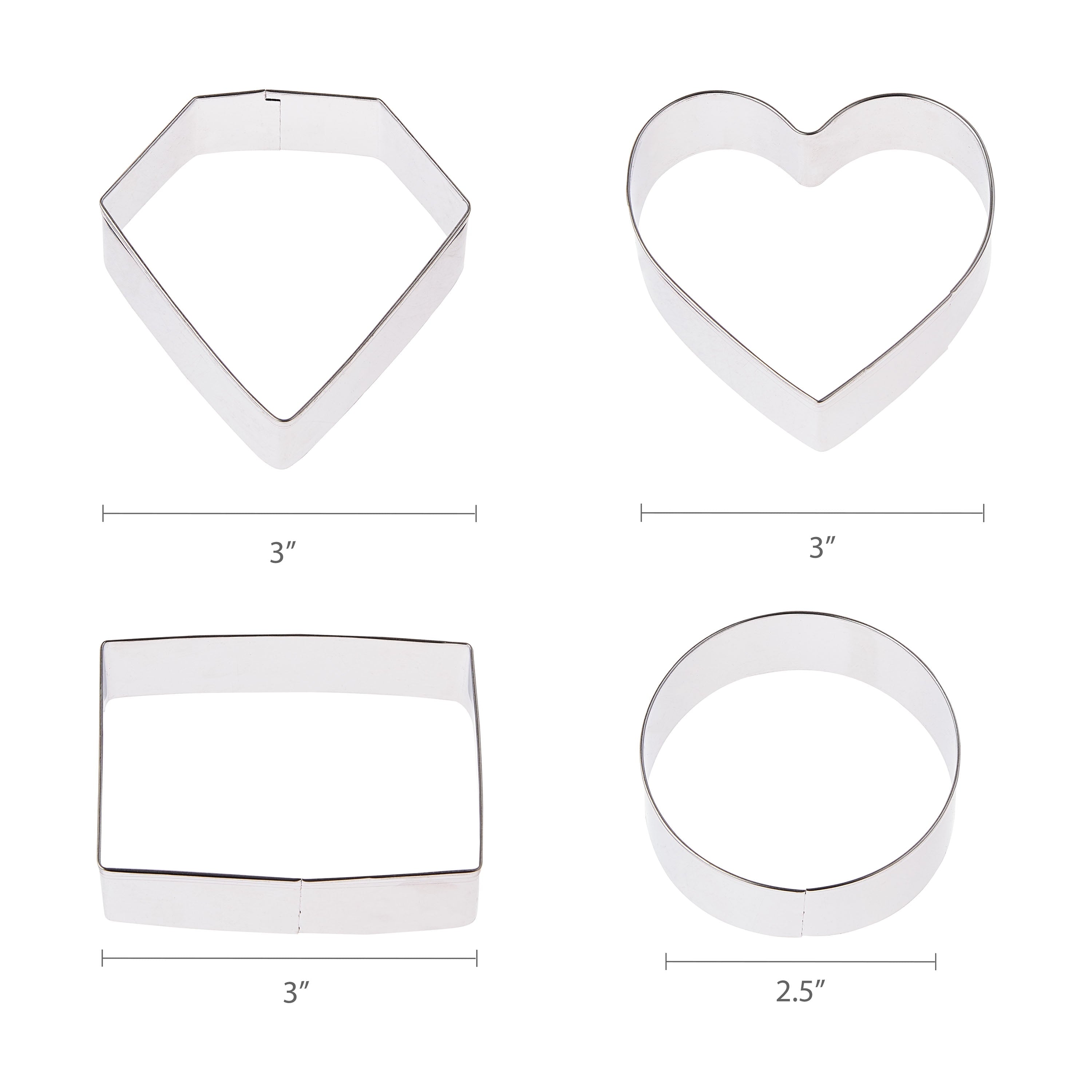 Metal Shaped Cookie Cutters Set, 14 Pieces, by Way To Celebrate - Image 5