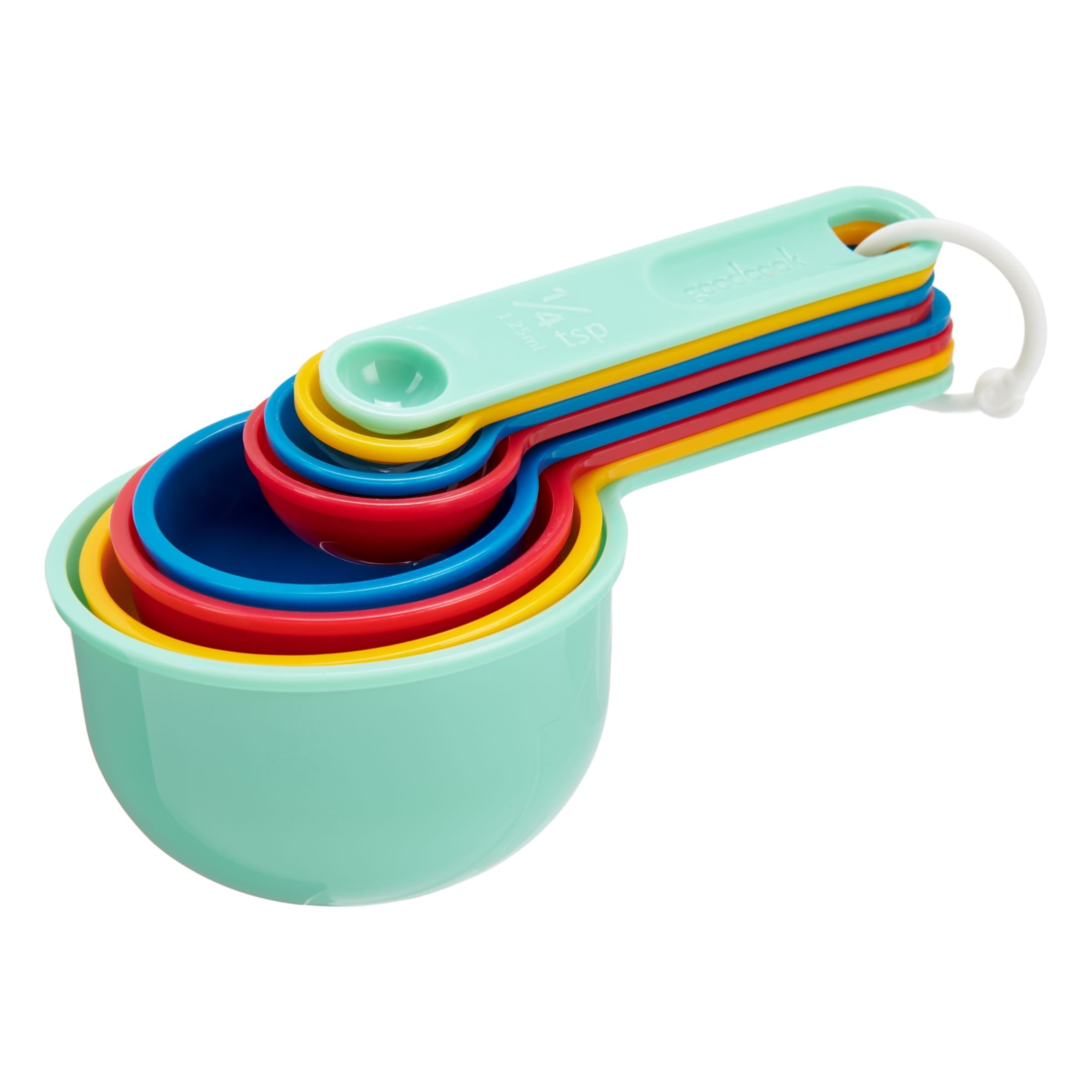 Pro Measuring Cups And Spoons, Set Of 8 Nesting With Storage Ring - Image 2