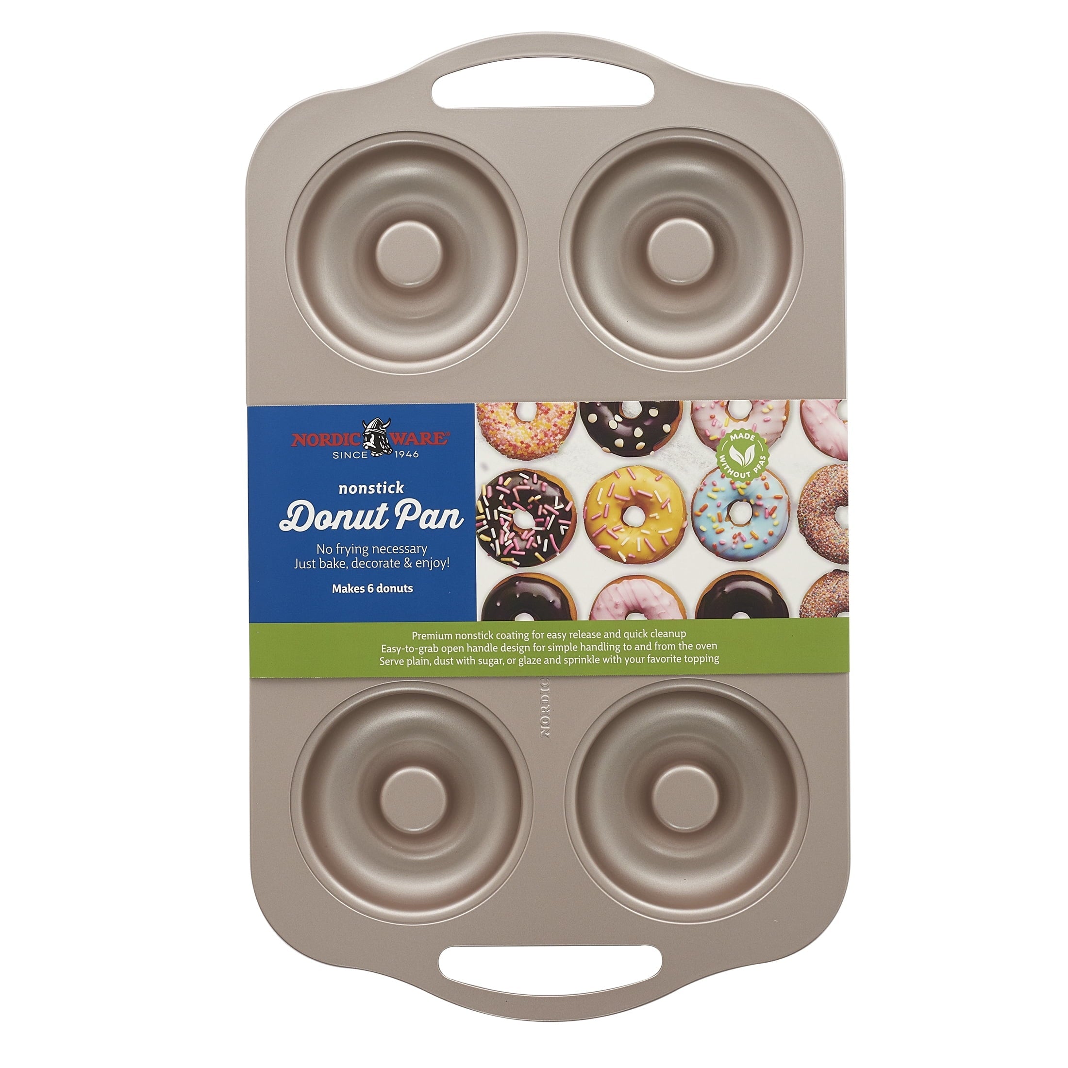 6 Cavity Nonstick Steel Donut Pan - Image 4
