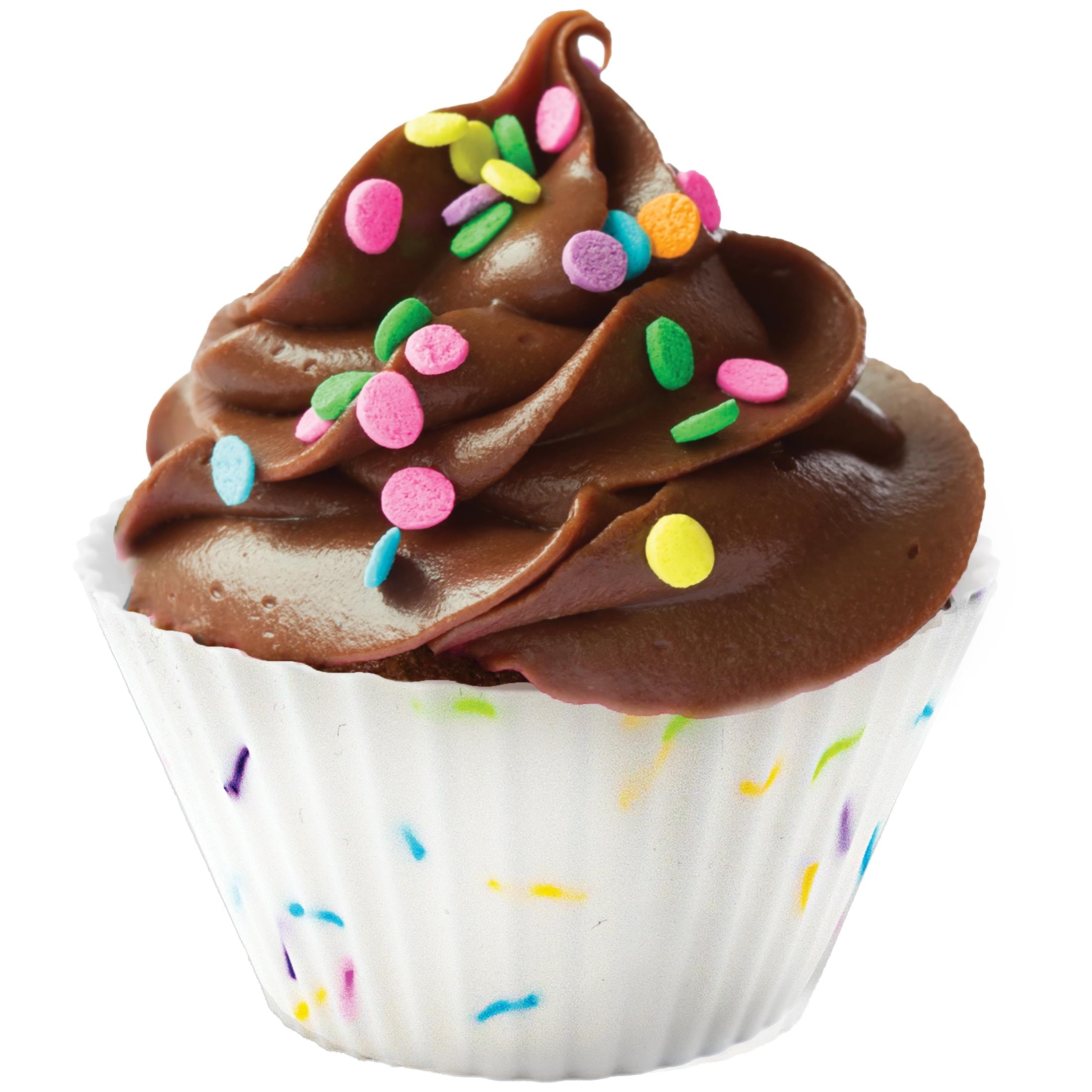 S&T Inc. Reusable Non-Stick Silicone Baking Cups (12 Pack) - Standard Size - Confetti - Image 3
