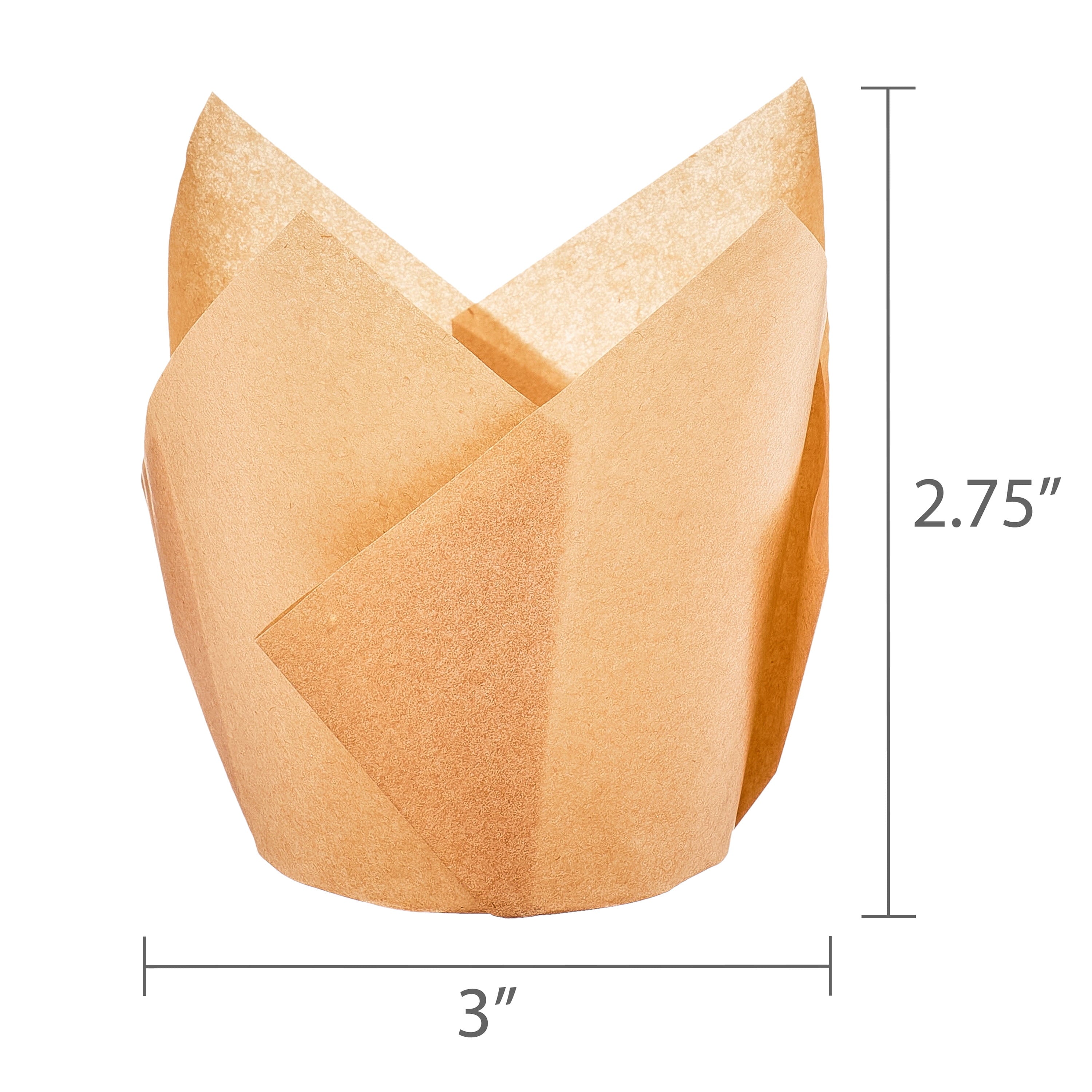 Kraft Tulip Baking Cups, 24 Pieces, by Way To Celebrate - Image 5